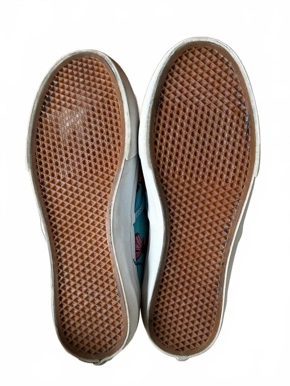 Unisex Vans Authentic Slim Sneakers Butterflies Scuba Blue Casual Street - Picture 5 of 9